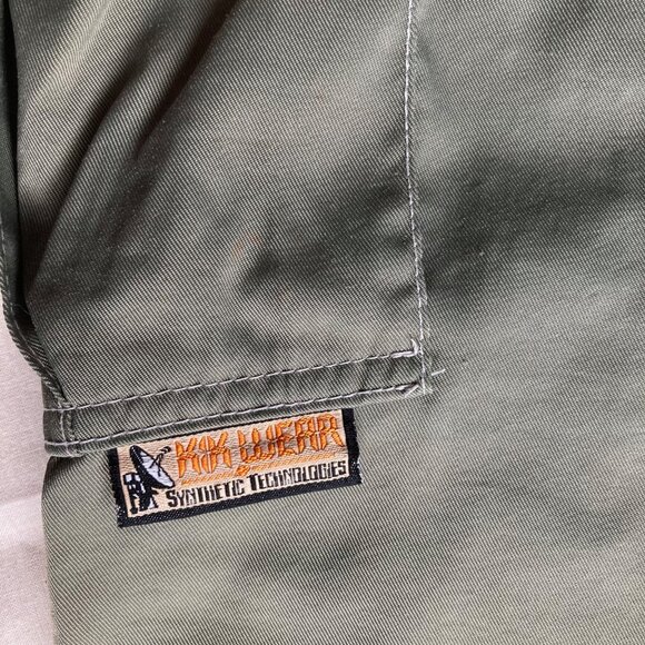 Vintage Y2K KIK WEAR Nylon Cargo Pants Size 28 Streetwear - Picture 6 of 10
